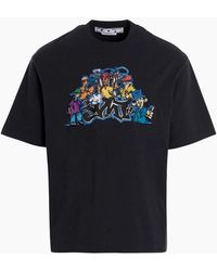 Off-White c/o Virgil Abloh - Graff Pupp Over Skate Short Sleeve Tee Outerspace - Lyst