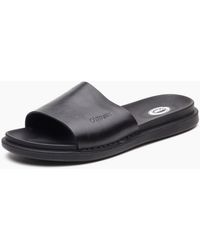 Base London - London Albany Leather Slides - Lyst