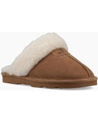 BEARPAW - Loki Ii Suede Hickory Slippers - Lyst