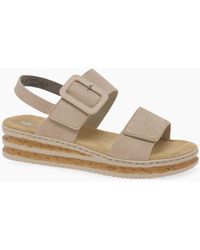 Rieker - Page Wedge Heel Sandals - Lyst