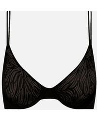 Calvin Klein - Sheer Marquisette Starburst Lace Demi Bra - Lyst