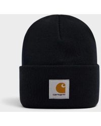 Carhartt - Wip Logo Watch Beanie Hat Deep Night - Lyst