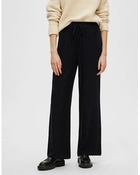 SELECTED - Femme Slfviva-Gulia Linen Pant - Lyst