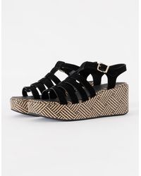 Fitflop - Platfforms Graphic-Weave Suede Fisherman Sandals - Lyst