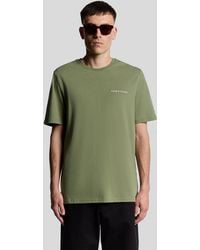 Lyle & Scott - Script Logo Cotton Crew Neck T-Shirt - Lyst