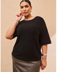Live Unlimited London - Short Sleeve Knit Jumper - Lyst