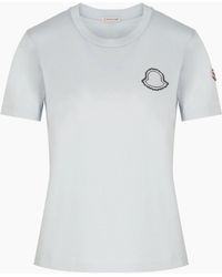 Moncler - Branded Cotton T Shirt - Lyst