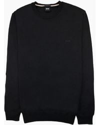 BOSS - Botto-L Embroidered Logo With Responsible Wool Sweater 001 - Lyst
