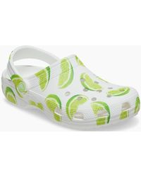 Crocs™ - Classic Graphic Eva Lime Standard Clogs - Lyst