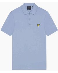 Lyle & Scott - Lyle & Scott Branded Chest Logo Smoke Polo Shirt - Lyst