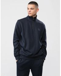 BOSS - Boss Zetrust 1/4 Zip Sweatshirt - Lyst