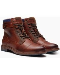 Hush Puppies - Jordan Leather Dark Ankle Boots - Lyst