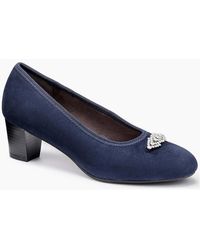 Hotter - Strut Wide Fit Court Shoes - Lyst