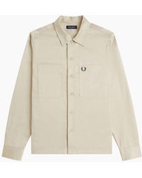 Fred Perry - Twill Overshirt - Lyst