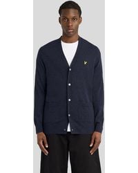 Lyle & Scott - Lambswool Blend V-Neck Cardigan - Lyst