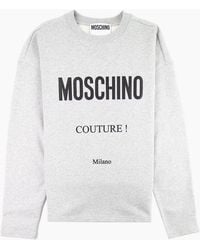 Moschino - Couture Cotton Sweatshirt With Logo - Lyst