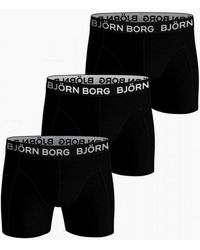 Björn Borg - 3-Pack Large Logo Boxer Briefs - Lyst
