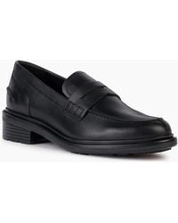 Geox - D Walk Pleasure F Leather Moccasins Shoes - Lyst