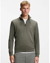 BOSS - Boss Zetrust 1/4 Zip Sweatshirt - Lyst