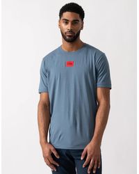 BOSS - Hugo Diragolino212 Label Logo T-Shirt - Lyst