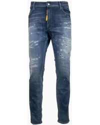 DSquared² - Super Twinky Jean Destroyed Reinforced Paint Splash Jeans - Lyst