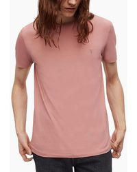 AllSaints - All Saints T Shirts Tonic Crew Neck Short Sleeve Rumskull Plain Casual Tops - Lyst