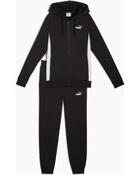 PUMA - Full Zip Hooded Fleece Tracksuit - Lyst