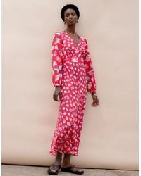 Ro&zo - Carnation Ditsy Print Tie Back Dress - Lyst