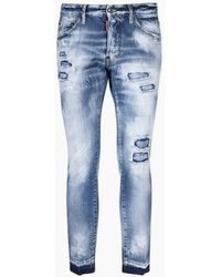 DSquared² - Cool Guy Cropped Denim Pants - Lyst