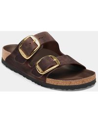 Birkenstock Arizona - Big Buckle Oiled Leather Sandals - Lyst