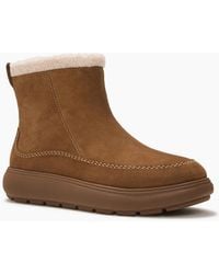 Fitflop - Iq-Comff Suede Terracotta Tan Boots - Lyst