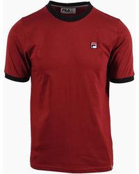 Fila - Vintage Marconi Essential Ringer T-Shirt Sundried Tomato - Lyst