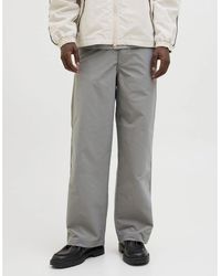Jack & Jones - Owen Solid Patterned Wide Leg Chinos - Lyst