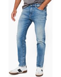 BOSS - Boss Troy Selvedge Rip & Repair Jeans - Lyst