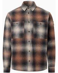 Belstaff - Outpost Brushed Cotton Flannel Shirt Maple - Lyst