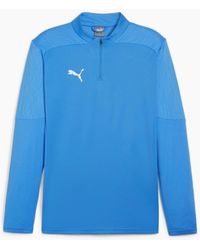 PUMA - Teamfinal Training 1 4 Zip Fleece - Lyst