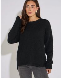 Gini London - Long Sleeve Jewelled Back Knit Jumper - Lyst
