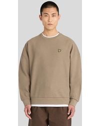 Lyle & Scott - Textured Rib Crew Neck Sweatshirt - Lyst