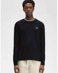 Fred Perry - Long Sleeve Twin Tipped T-Shirt - Lyst