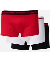 BOSS - Hugo Planet 3-Pack Stretch-Cotton Logo Waistband Trunks - Lyst