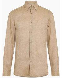 BOSS - Collared Neck Point Collar Long Sleeve Oxford Shirt - Lyst