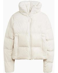 adidas - Regen Solid Patterned Snap Button Side Pocket Puffer Jacket - Lyst