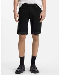 BOSS - Hugo 634 Tapered Fit Denim Shorts - Lyst