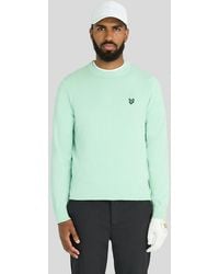 Lyle & Scott - Eagle Cotton Blend Crew Neck Sweatshirt - Lyst