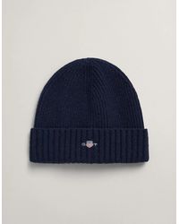 GANT - Shield Wool Beanie - Lyst