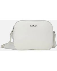 Replay - Plain Shoulder Bag With Zip Fastening - Lyst
