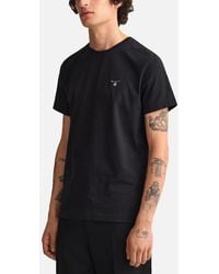 GANT - Regular Fit Short Sleeve Shield Logo T-Shirt - Lyst