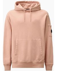 C.P. Company - Diagonal Fleece Resist Dyed Lens Hoodie - Lyst
