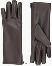 Gini London - Ladies Faux Leather Side Zip Gloves - Lyst