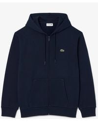 Lacoste - Fleece Full-Zip Classic Fit Hoodie - Lyst